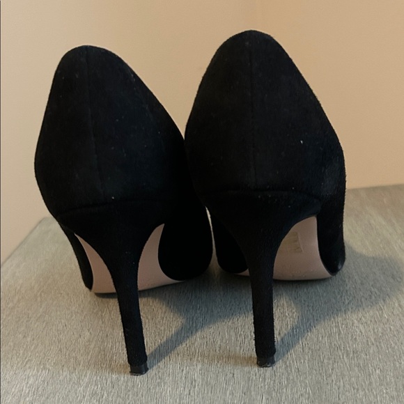 J.Crew Black Suede Pointed Toe Pumps Heels Size 6.5 - Picture 3 of 8